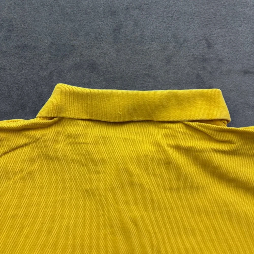 Polo Ralph Lauren Mens XL Yellow Short Sleeve Cotton Polo Shirt Orange Pony